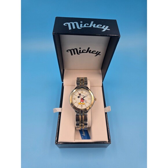 Disney Mz Berger Watch Co. Mickey Mouse Unisex 2-Tone Bracelet Watch In Box main image 7